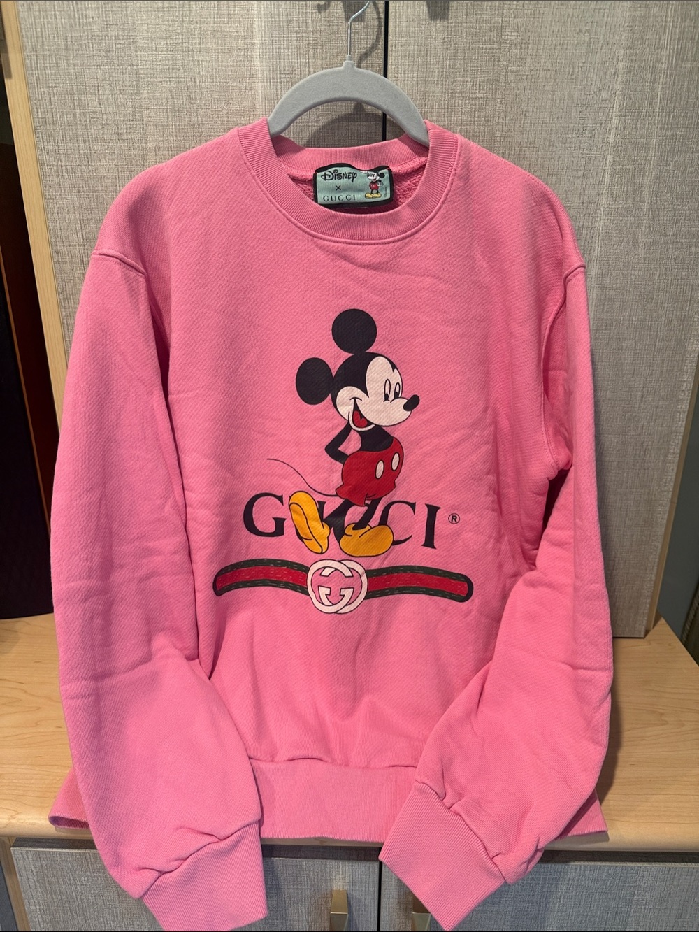 Gucci Mickey Mouse Crewneck Sweater Top Sweatshirt knit S